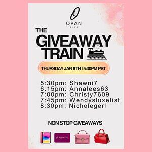 1/8/26 iPad/Designer Bag Givys - THE OPAN BINS GIVEAWAY TRAIN LIVE SHOW!